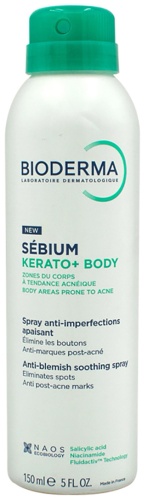 Bioderma Sebium Kerato+ Body спрей для тела спрей для тела 150 мл