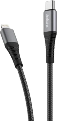 Кабель Inkax Lightning, 1 м, CB-39 черный