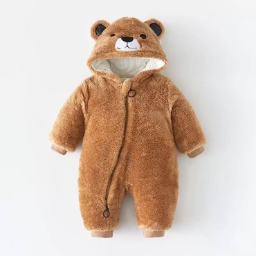 Комбинезон Emiki коричневый, бежевый