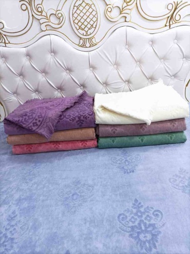 Покрывало Parisa Home 220х200 см, хлопок, синий