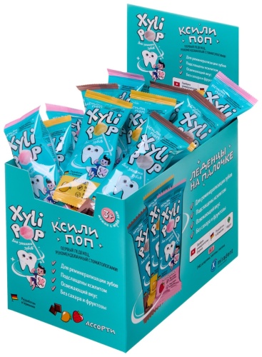 Конфеты леденцы Miradent XyliPop 300 г
