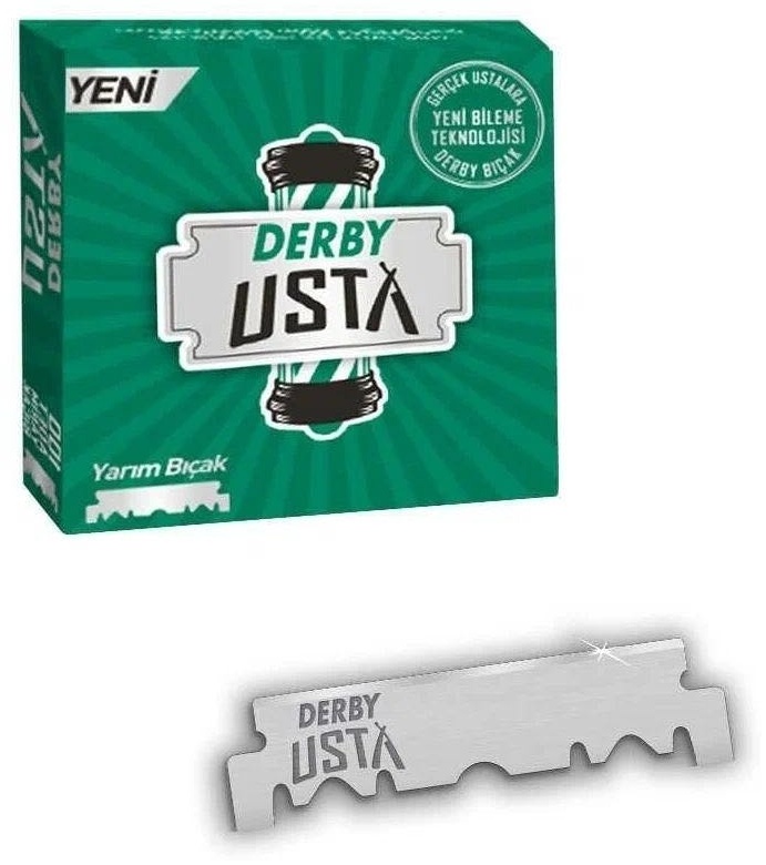 Derby Usta Yarim Bicak лезвие классическое 100 шт