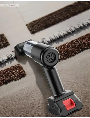 Портативный пылесос для авто и дома 12 л черный