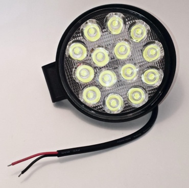 Светодиодная фара 0256 14led-42w 42 Вт круглая