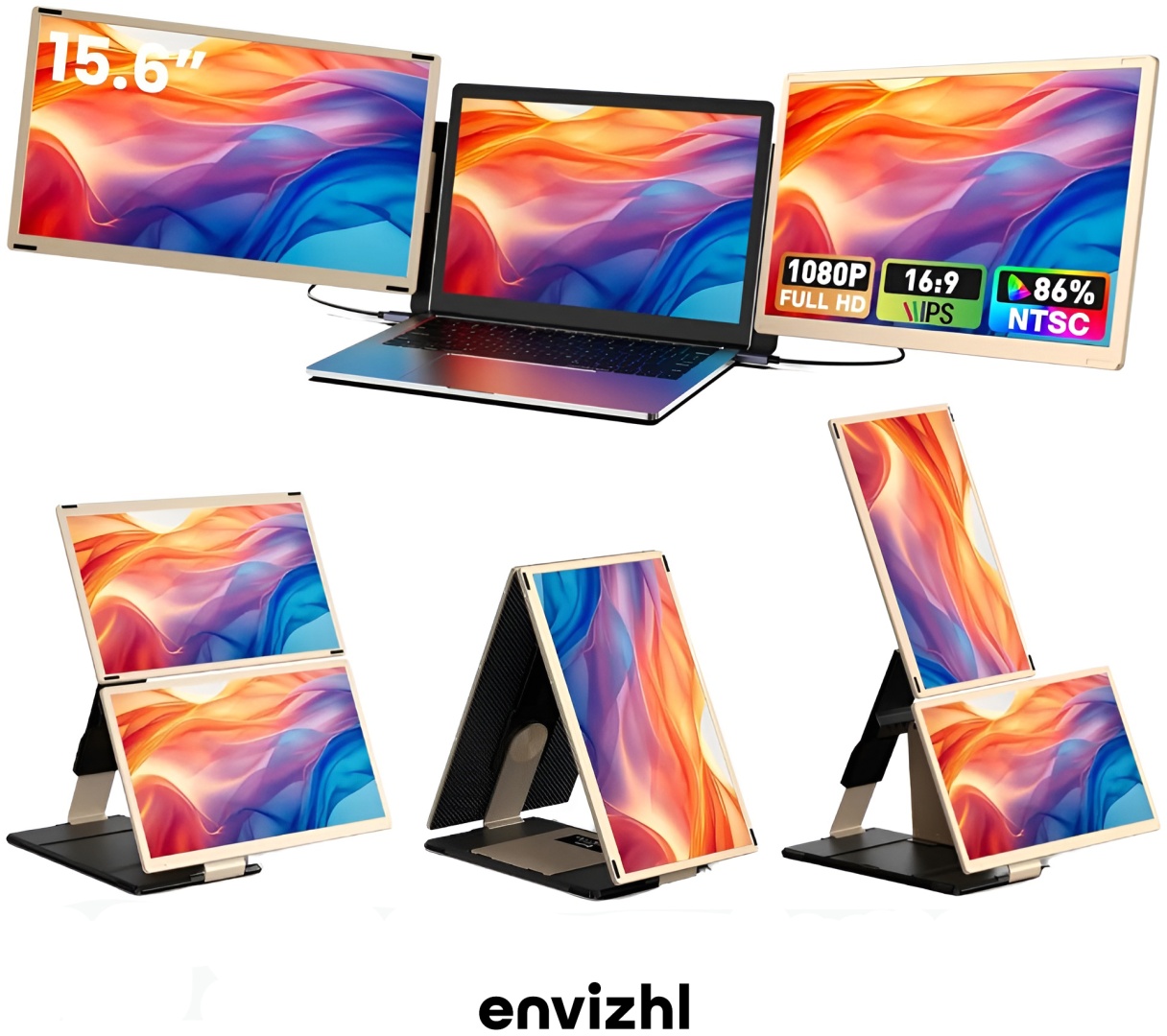 Монитор 15.6" Envizhl Nova Pro черный