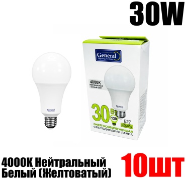 General Lighting Systems 30W E27, светодиодная, нейтральный белый