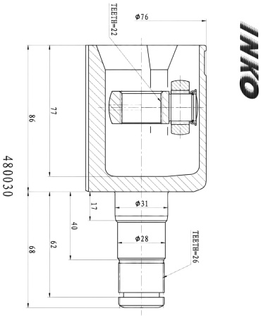 INKO шрус внутренний 48 0030