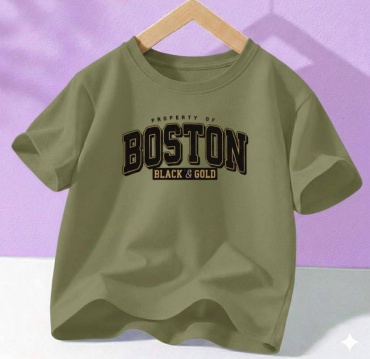Футболка KOZ timesin BOSTON BLACK & GOLD хаки