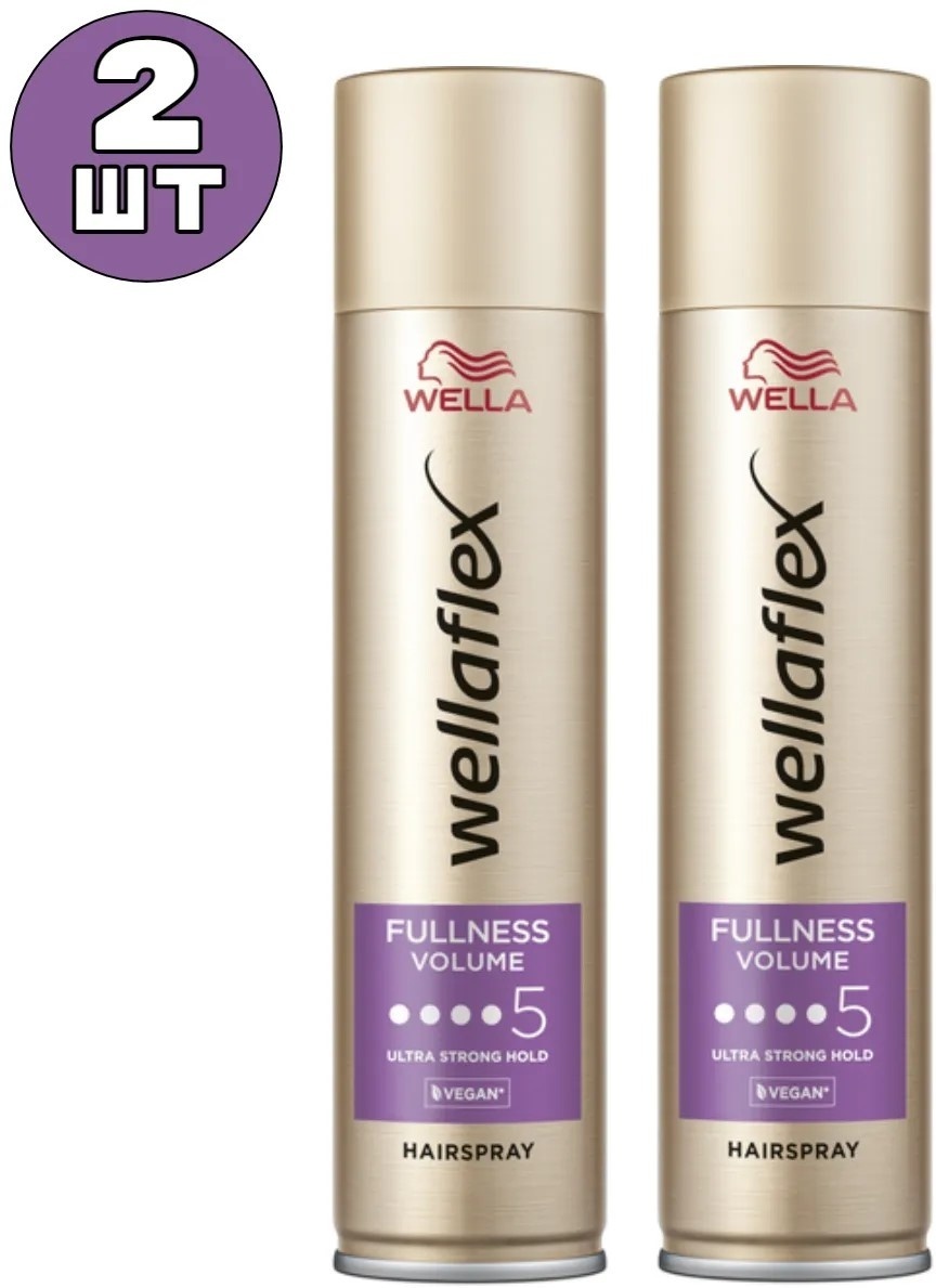 WELLA Wellaflex Fulle Style лак ультрасильная фиксация 2 шт по 250 мл