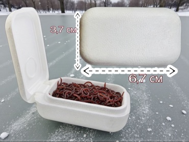 Коробка для приманок TAIFUN Taifun Мотыльница 6,7*3,7 см белого цвета белый