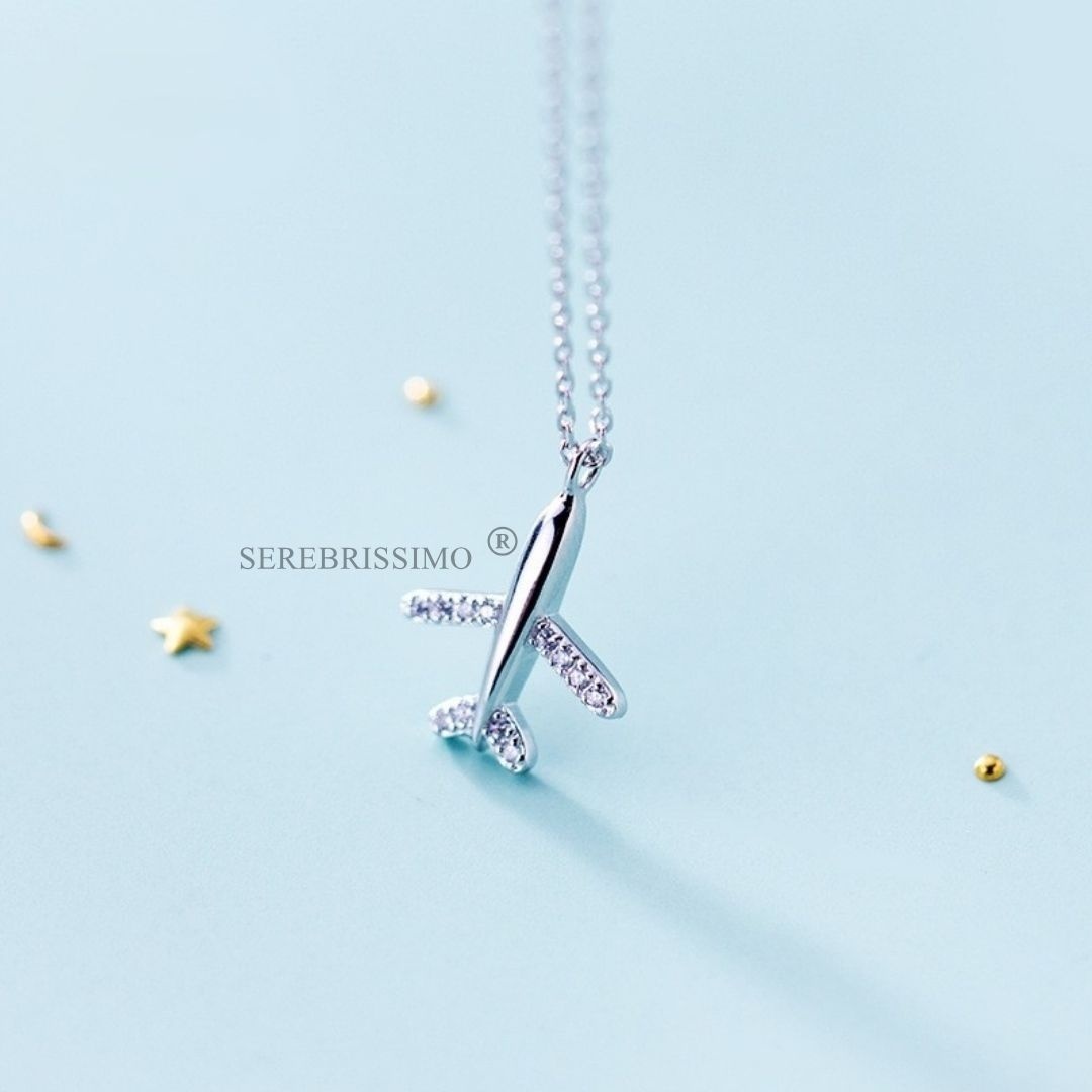 Колье Serebrissimo S925-1-001 длина 45 см вес 2 г серебро, фианит
