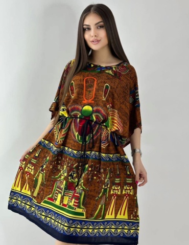 Платье ZhekArs коричневый