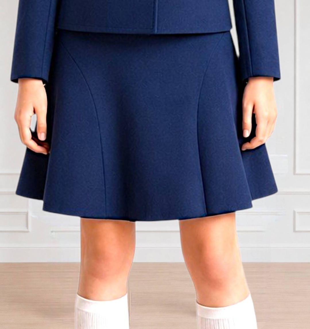Школьная юбка полусолнце Herdal темно-синий