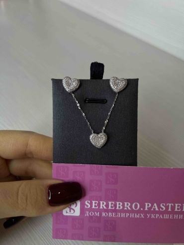 Serebro.pastel 2323 вес 3.97 г серебро, фианит