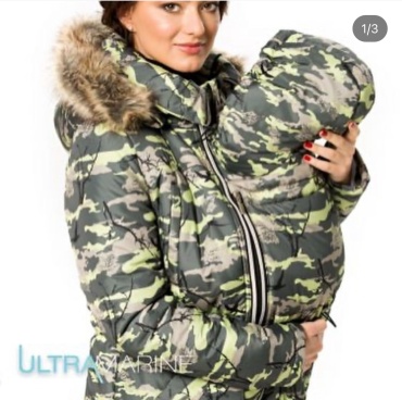 Зимняя куртка mamabest хаки
