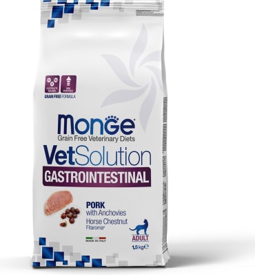 Monge Gastrointestinal с проблемами ЖКТ свинина, картофель 1.5 кг