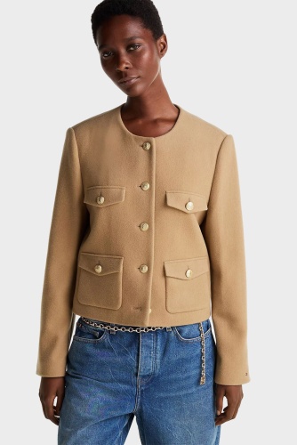 Демисезонная куртка Tommy Hilfiger бежевый
