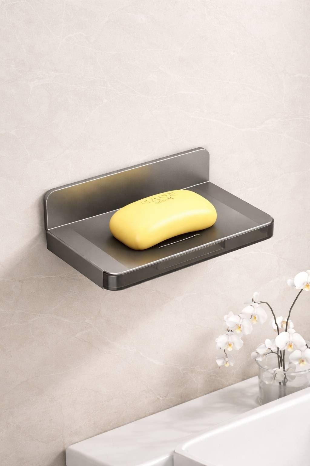 Eva Goods мыльница в строгом исполнении,минимализм и практичность для ванной комнаты 1 шт, металл