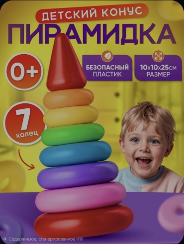 Пирамидка LIMMPO KIDS Пирамидка детская развивающая игрушка