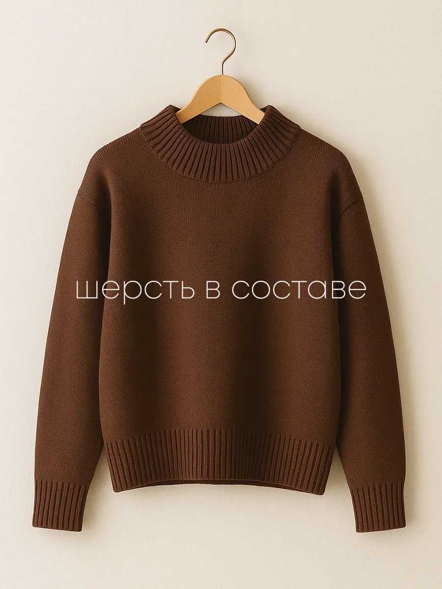Джемпер коричневый