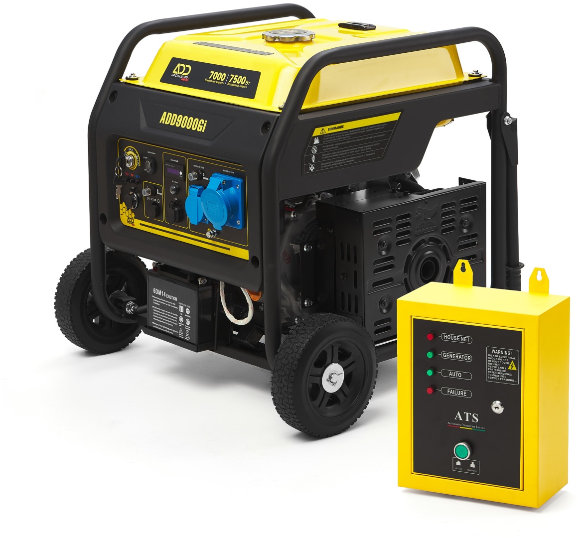 Электростанция бензиновая ADD Power 7 кВт 1 (220 В), ADD9000Gi