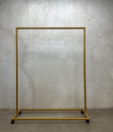 Торговая стойка для одежды GoldLinе, 160x100x40 см, золотой