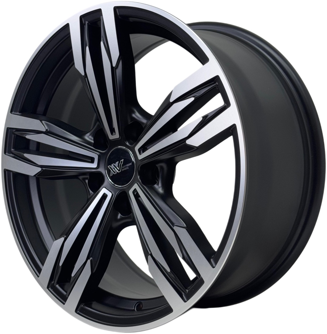 Yixing 0027WW 7.5x17/5x114.3 D73.1 ET35 4 диска черный матовый, хром