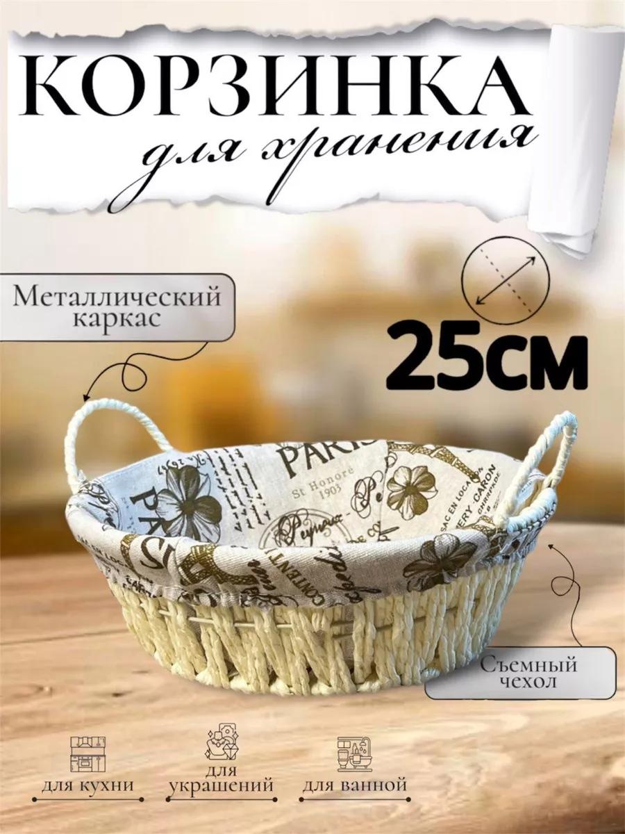 Хлебница 94A950BB0D25352F, металл, хлопок