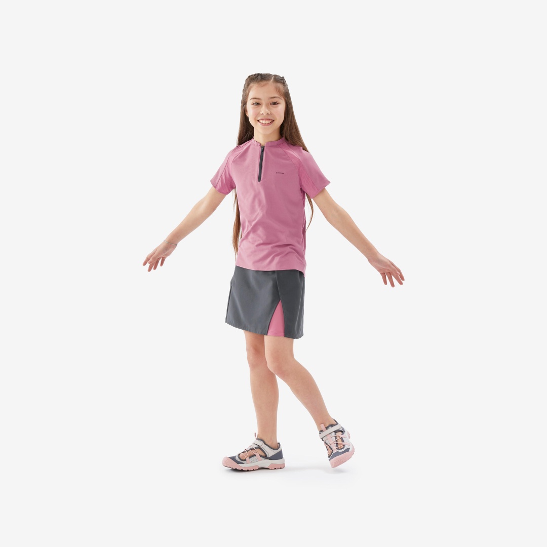 Юбка-шорты Decathlon серый, розовый