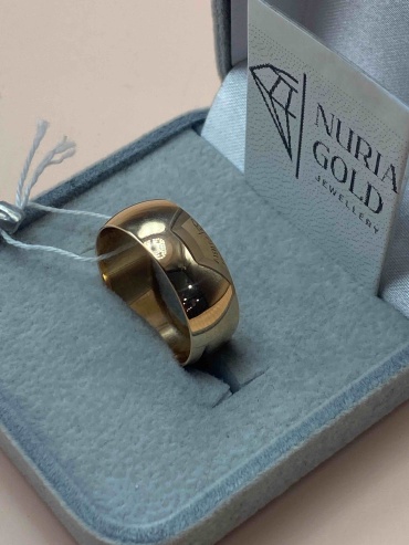 Обручальное кольцо NURIA GOLD 560894 размер 19 вес 5.35 г золото, без вставок