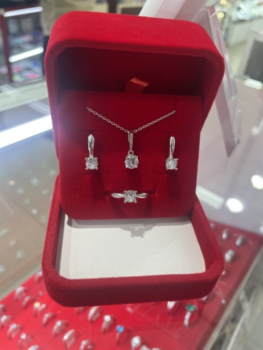 СЕРЕБРОСКО 64336809 вес 10.2 г серебро, фианит