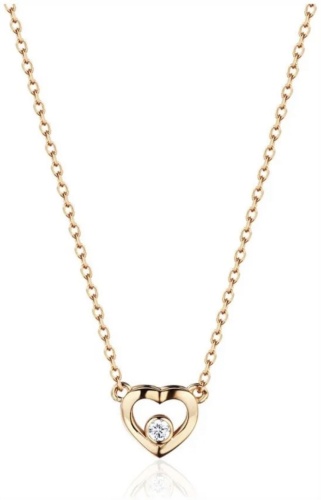 Колье Gaukhar Jewelry 01л112301 длина 45 см вес 2.23 г золото, фианит