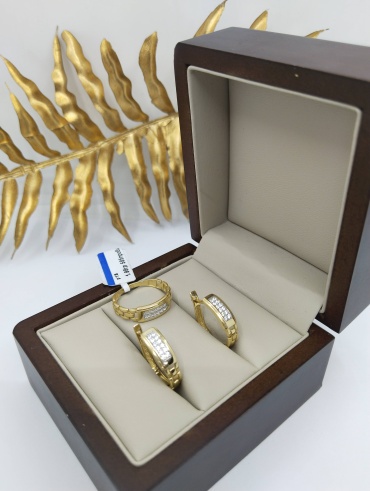 Dinara Gold SET 19 вес 5.32 г золото, фианит