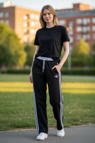 Спортивные брюки FASHION черный, мультиколор
