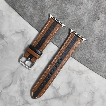 Ремешок BOGEMA для Apple Watch Series 4, Watch Series 5, Watch Series 6, Watch Series 7, Watch Series 8, Watch SE, Watch SE 2nd Gen, Watch SE 3, Watch Series 9 коричневый