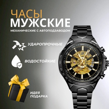 Механические T-WINNER TM-432-BK нержавеющая сталь