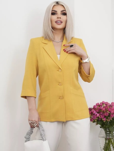Пиджак YULITA collection горчичный