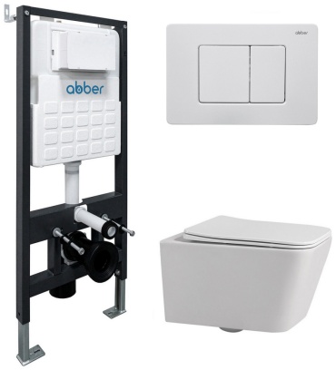 Abber унитаз AC1201-AC0105-AC0120MW, керамика