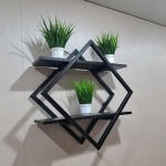 Полка 338651862, 63х19x63 см, черный