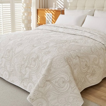 Покрывало MUSLIM HOME TEXTILE 230х250 см, хлопок, бежевый