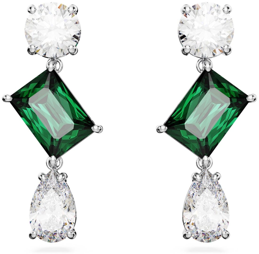 Серьги Swarovski ювелирный сплав, кристаллы Swarovski