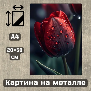 Sequoia VERS картина Картина на металле а4 Современный стиль Арт-тема 20*30см 20x30 см