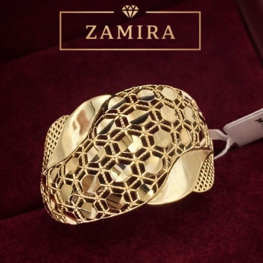 GOLD ZAMIRA Gold1096 размер регулируемый вес 1.6 г золото, без вставок