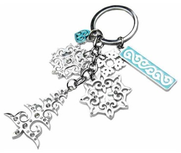 Брелок Syilyk SNOWFLAKE 3 х 6,5 см металл 1 шт