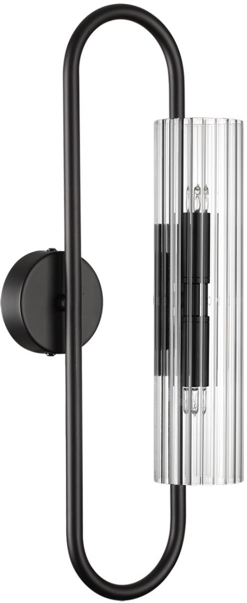 Бра настенный Lumion G9, черный, прозрачный