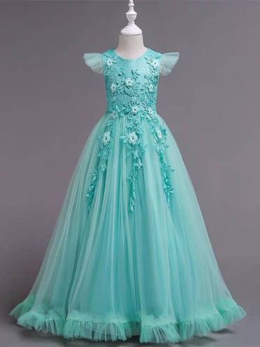 Нарядное платье FASHION бирюзовый
