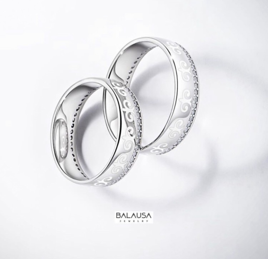 Balausa Jewelry WR007(1) размер 17 вес 3 г серебро, фианит, эмаль