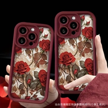 Чехол NURJAN для Apple iPhone 16 бордовый