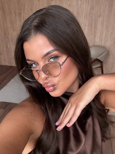 Yeux солнцезащитные очки кошачий глаз однотонные