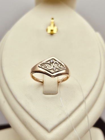 Diamond Exclusive 1711 размер 18.5 вес 1.25 г золото, фианит